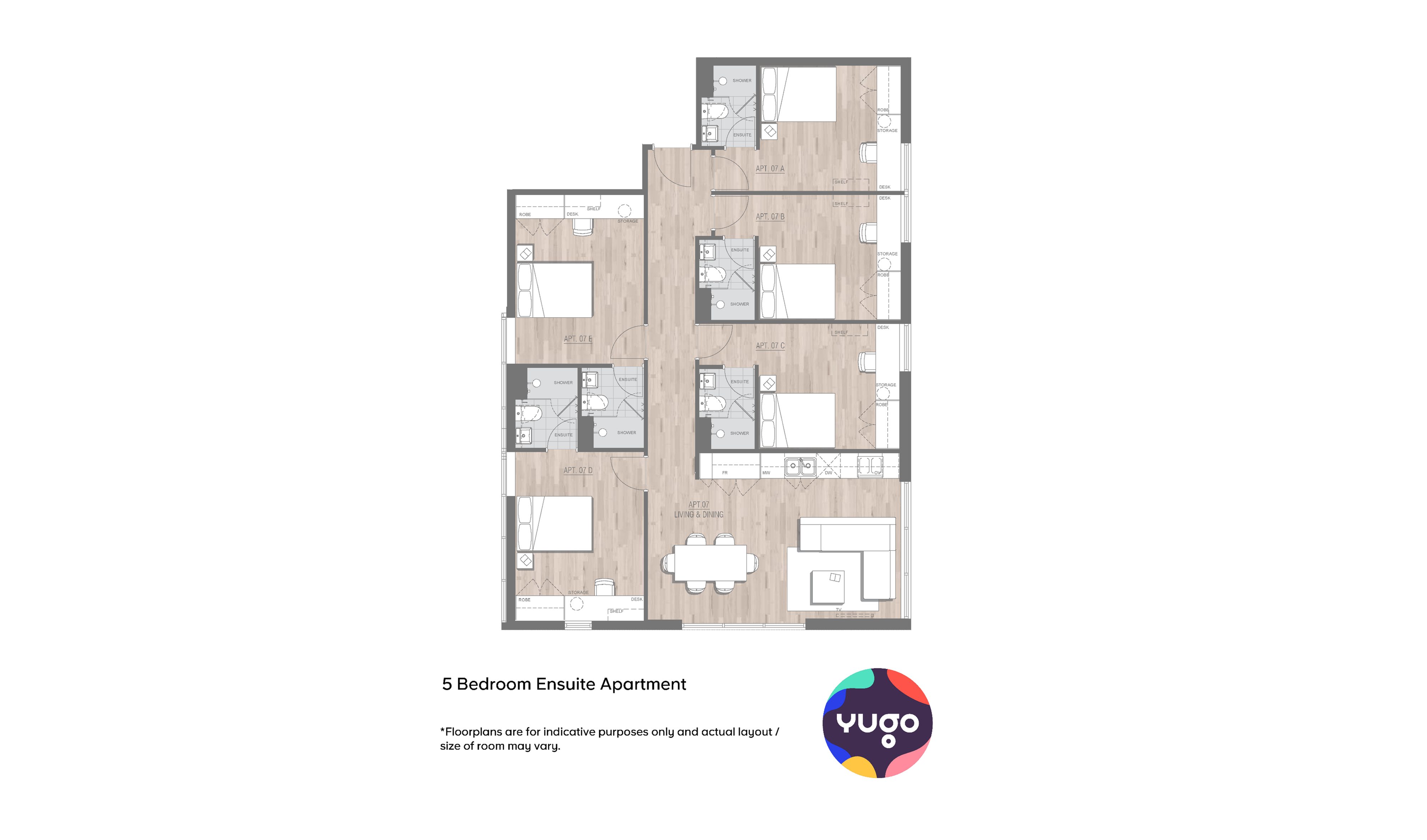 Apartamento de 5 habitaciones con baño (1)