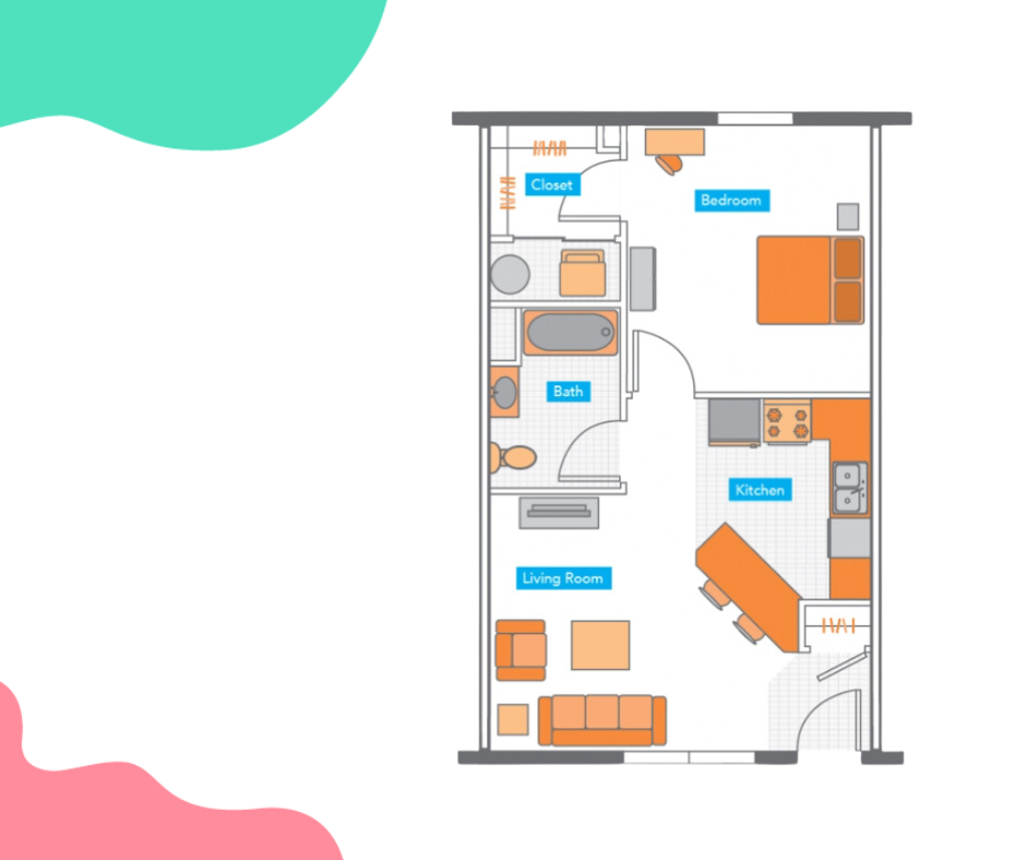 1 Bed, 1 Bath Classic 