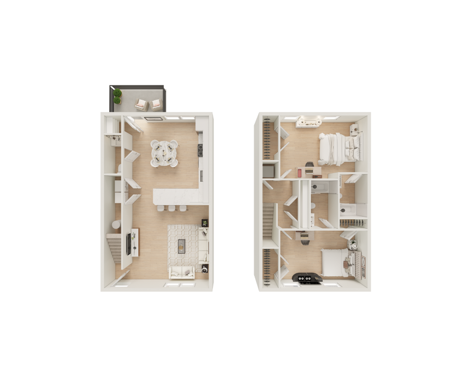 2 Bed, 2.5 Bath Renovated 