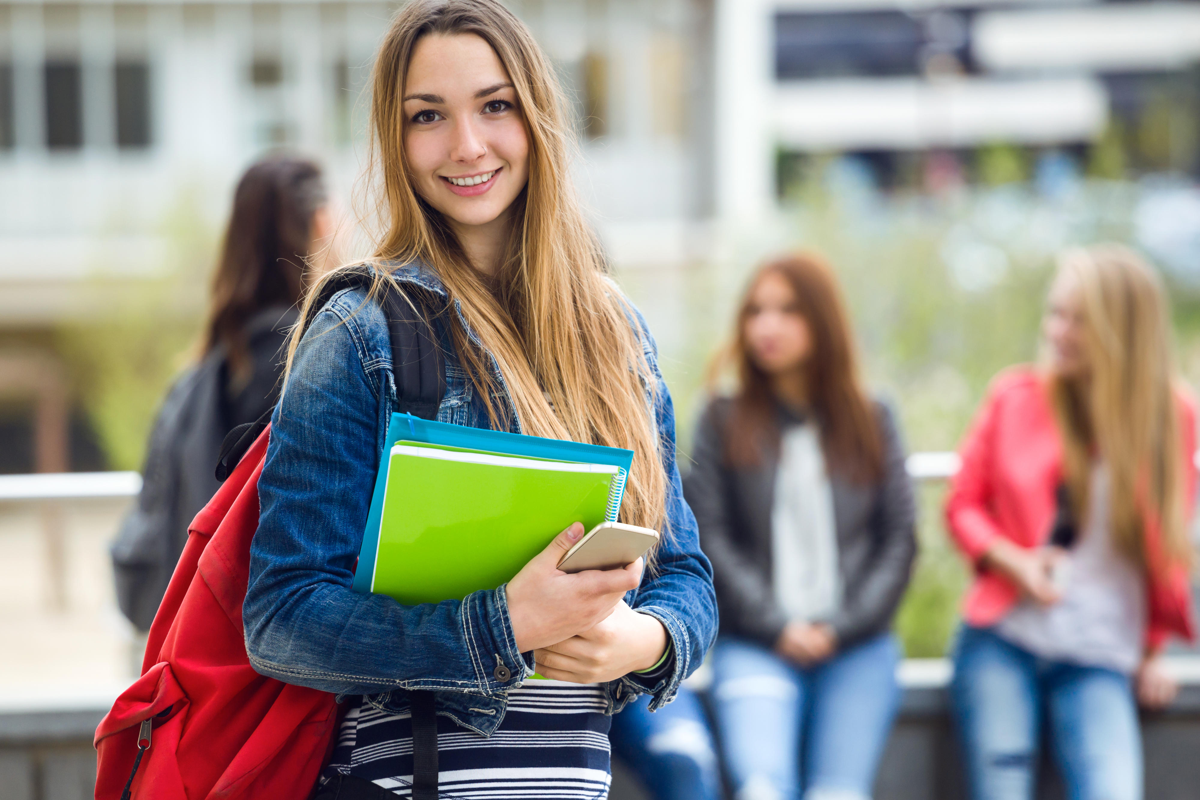 Smiling student