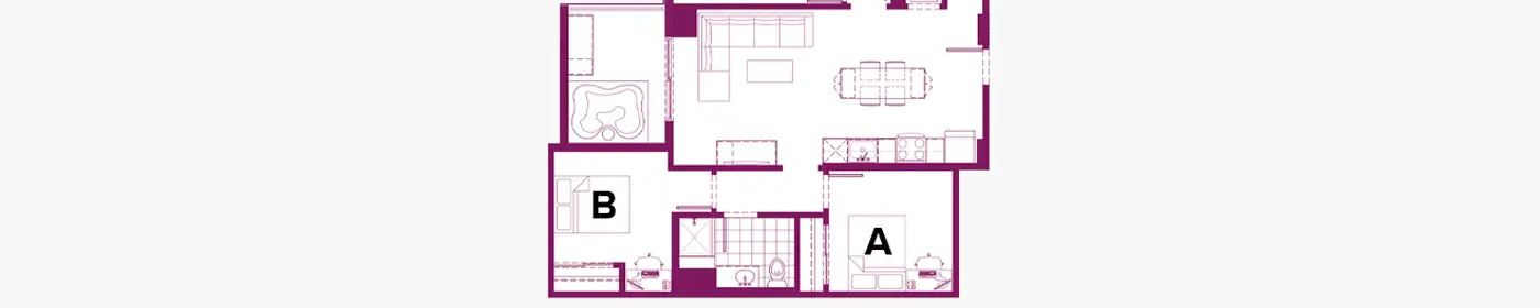 4x3 plus penthouse skyview