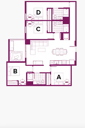 4x3 plus penthouse skyview