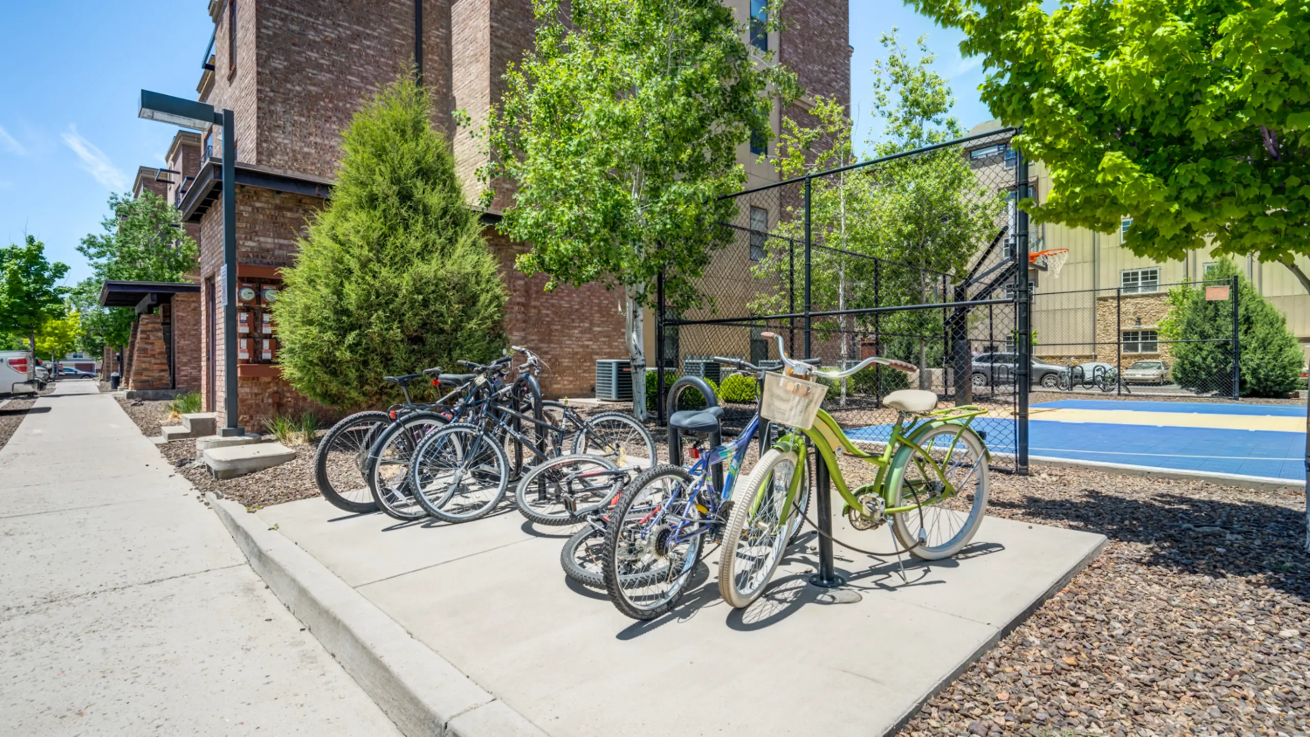 Bike room at Flagstaff Grove
