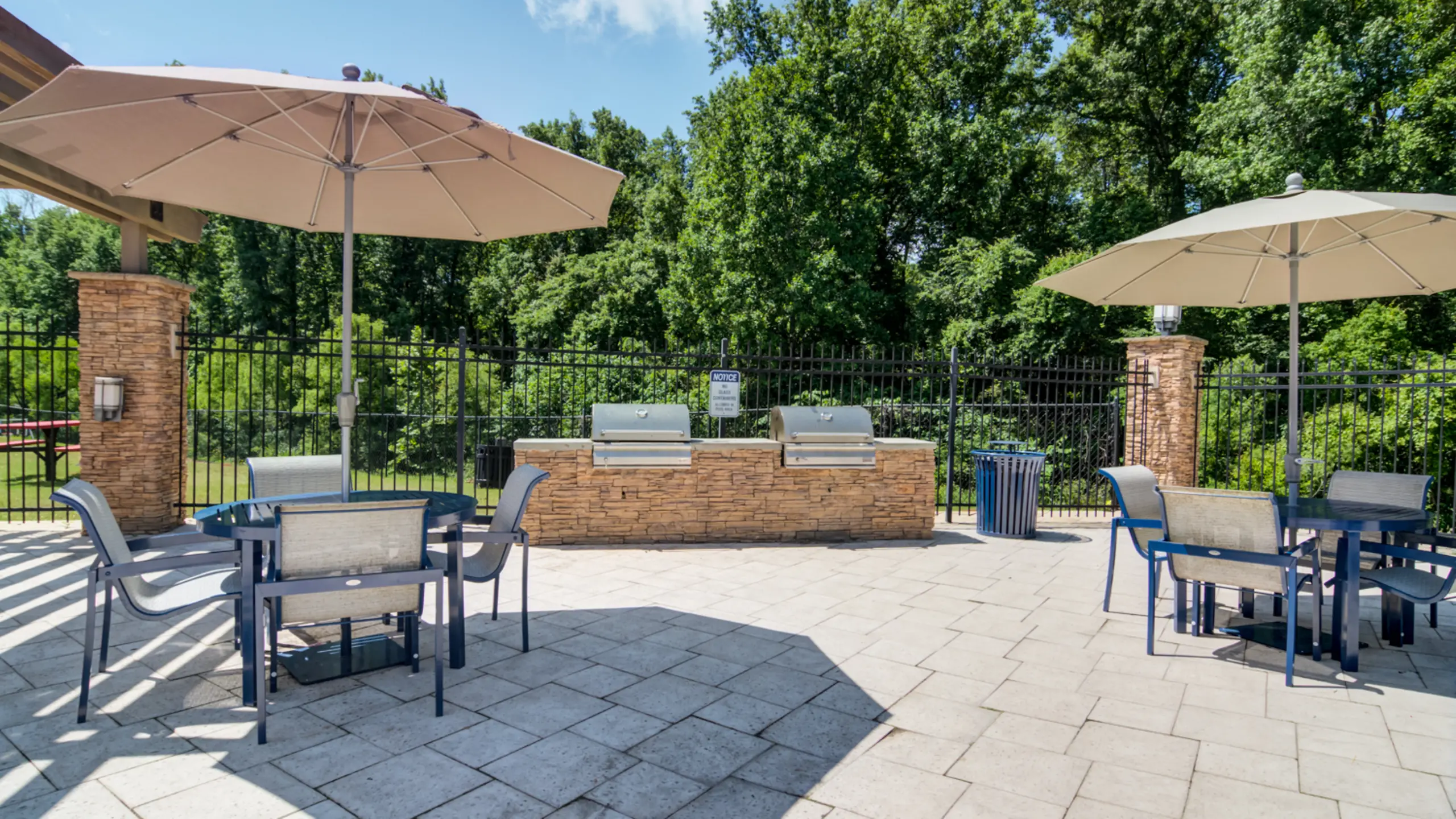 Grill area at Auburn North Student Housing