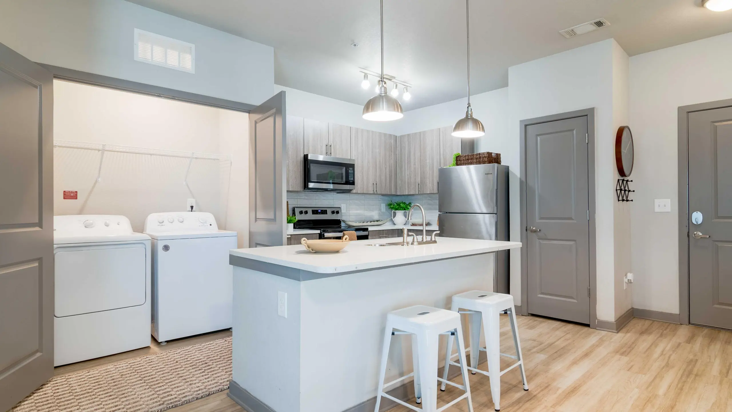 Laundry room at Yugo Atlanta Summerhill