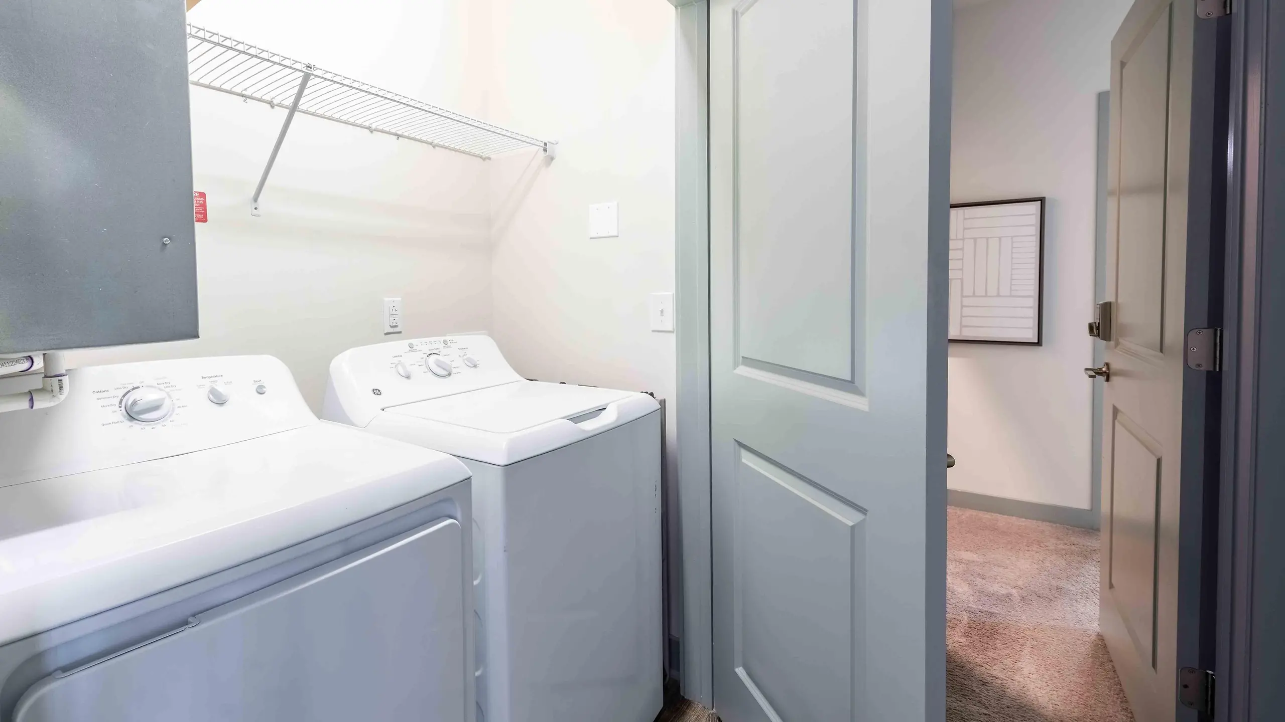 Laundry room at Greenville Uptown